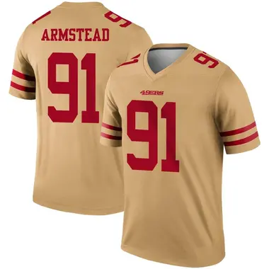 Arik Armstead Men's Nike Scarlet San Francisco 49ers Alternate Custom Game Jersey Size: 3XL