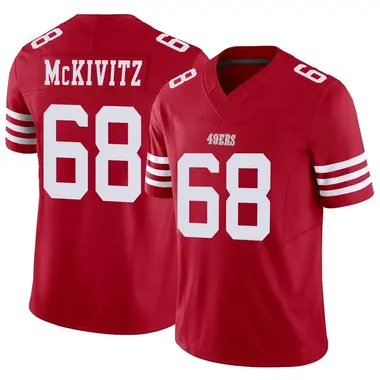 Men's Nike Colton McKivitz Scarlet San Francisco 49ers Player Game Jersey