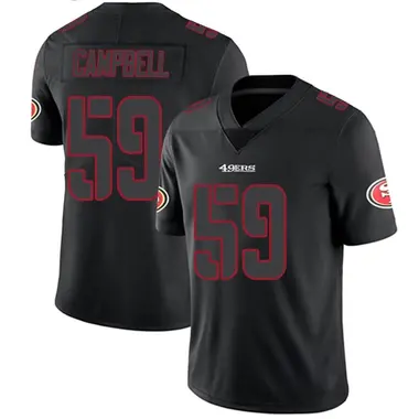 Men's Nike San Francisco 49ers De'Vondre Campbell Jersey - Black Impact Limited