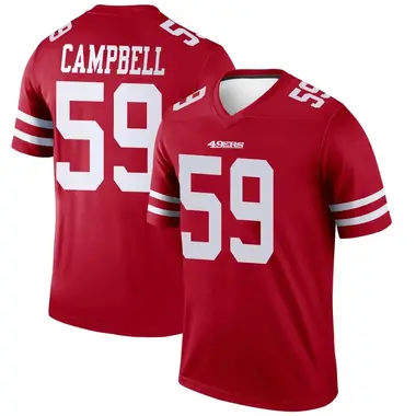 Men's Nike San Francisco 49ers De'Vondre Campbell Jersey - Scarlet Legend