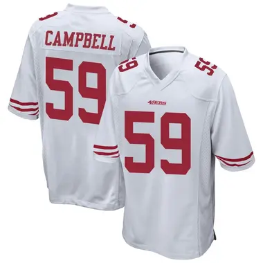 Men's Nike San Francisco 49ers De'Vondre Campbell Jersey - White Game