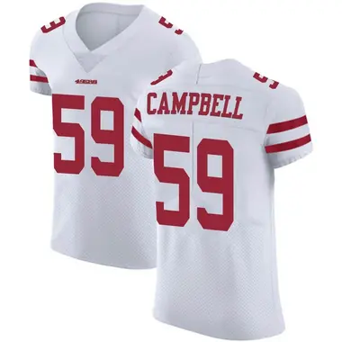 Men's Nike San Francisco 49ers De'Vondre Campbell Vapor Untouchable Jersey - White Elite