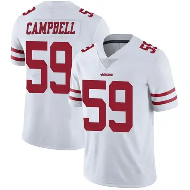 Men's Nike San Francisco 49ers De'Vondre Campbell Vapor Untouchable Jersey - White Limited