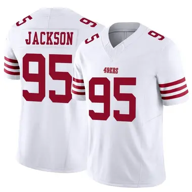 Men's Nike Drake Jackson Scarlet San Francisco 49ers Game Player Jersey