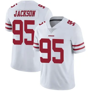 Men's Nike Drake Jackson Scarlet San Francisco 49ers Game Player Jersey