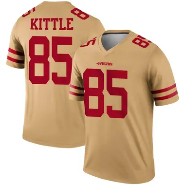 George Kittle 85 San Francisco 49ers Youth Color Rush Game Jersey - White -  Bluefink