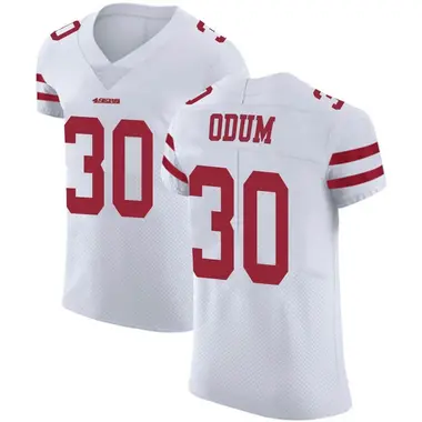 Men's Nike George Odum Scarlet San Francisco 49ers Game Player Jersey