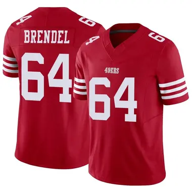 Women's Nike Jake Brendel Scarlet San Francisco 49ers Game Player Jersey