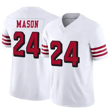 Men's Nike Jordan Mason Scarlet San Francisco 49ers Game Player Jersey