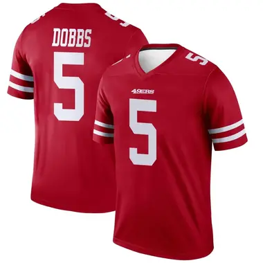 Men's Nike San Francisco 49ers Joshua Dobbs Jersey - Scarlet Legend