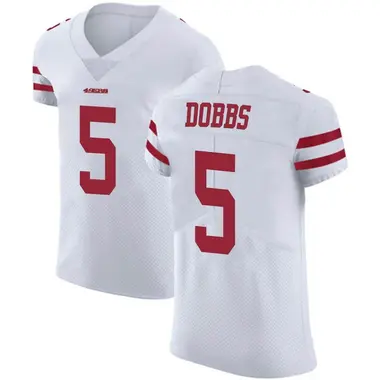 Men's Nike San Francisco 49ers Joshua Dobbs Vapor Untouchable Jersey - White Elite