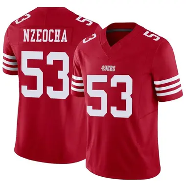 San Francisco 49ers Nike Secondary Alternate Jersey - White - Mark Nzeocha  - Mens