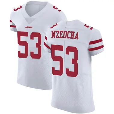 San Francisco 49ers Nike Secondary Alternate Jersey - White - Mark Nzeocha  - Mens