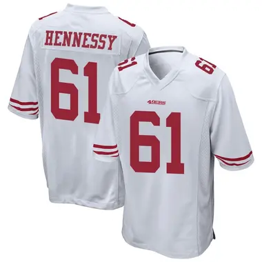 Men's Nike San Francisco 49ers Matt Hennessy Jersey - White Game