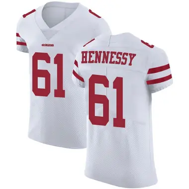 Men's Nike San Francisco 49ers Matt Hennessy Vapor Untouchable Jersey - White Elite