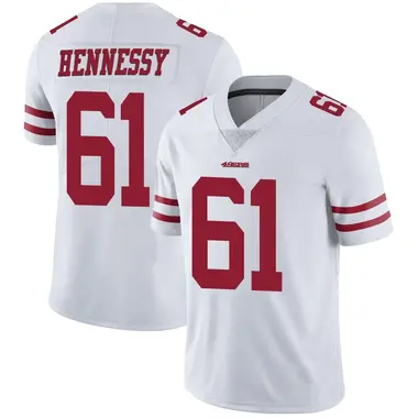 Men's Nike San Francisco 49ers Matt Hennessy Vapor Untouchable Jersey - White Limited