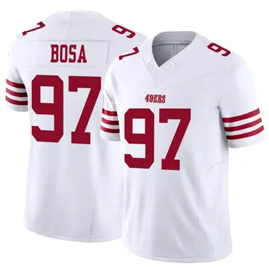 Youth San Francisco 49ers Nick Bosa Nike Olive 2021 Salute To Service Game  Jersey