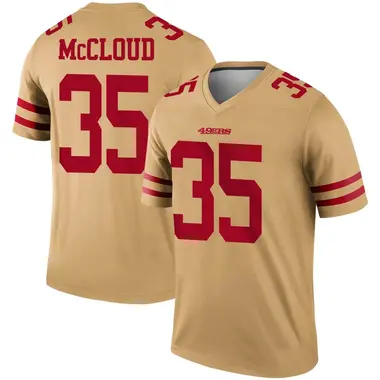 Men's Nike San Francisco 49ers Nick McCloud Inverted Jersey - Gold Legend