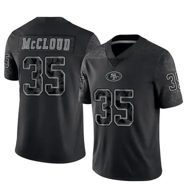 Men's Nike San Francisco 49ers Nick McCloud Reflective Jersey - Black Limited