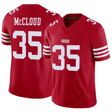 Men's Nike San Francisco 49ers Nick McCloud Vapor F.U.S.E. Jersey - Scarlet Limited