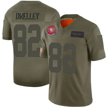 Ross Dwelley Men's San Francisco 49ers Nike Alternate Vapor F.U.S.E. Jersey  - Limited White