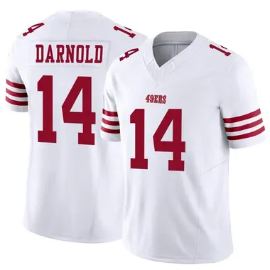 Men's Nike Sam Darnold Scarlet San Francisco 49ers Game Player Jersey