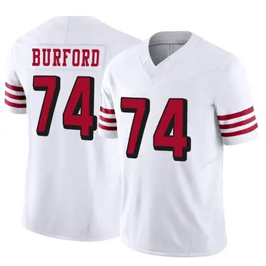 Spencer Burford 74 San Francisco 49Ers Super Bowl LVII Men Game Jersey-  Scarlet - Bluefink