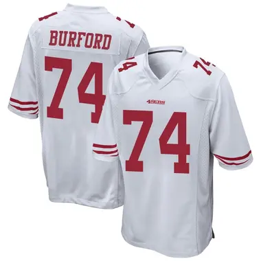 Spencer Burford 74 San Francisco 49Ers Super Bowl LVII Men Game Jersey-  Scarlet - Bluefink