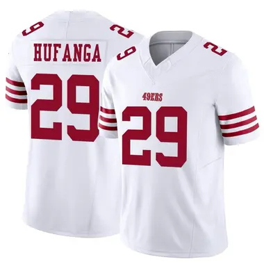 #29 Hufanga Hella Fitted Custom Stitched Black Jersey