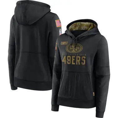 men's san francisco 49ers nike tan 2019 salute to service sideline therma pullover hoodie