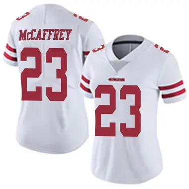 San Francisco 49ers #23 Christian Mccaffrey Red Gold 75 Anniversary Patch  Limited Jersey - WorkArtIdea - WORKARTIDEA