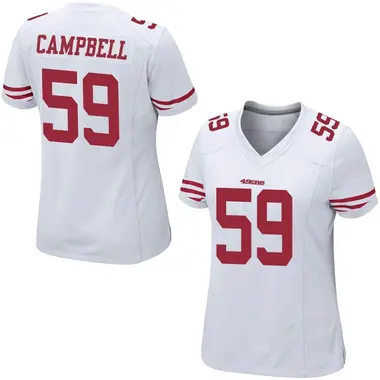 Women's Nike San Francisco 49ers De'Vondre Campbell Jersey - White Game