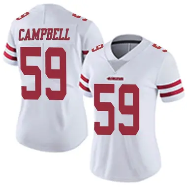 Women's Nike San Francisco 49ers De'Vondre Campbell Vapor Untouchable Jersey - White Limited