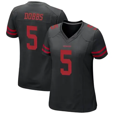 Women's Nike San Francisco 49ers Joshua Dobbs Alternate Jersey - Black Game