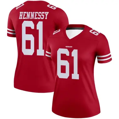 Women's Nike San Francisco 49ers Matt Hennessy Jersey - Scarlet Legend