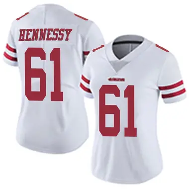 Women's Nike San Francisco 49ers Matt Hennessy Vapor Untouchable Jersey - White Limited