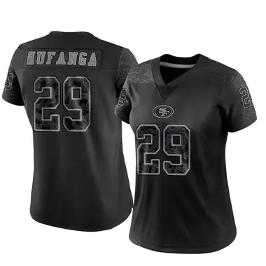 29 Hufanga Hella Fitted Custom Stitched Throwback Home Jersey