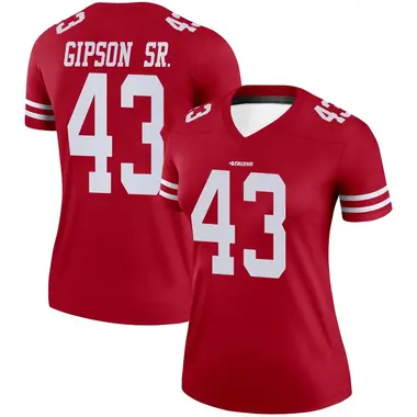 Women's Nike San Francisco 49ers Tashaun Gipson Sr. Jersey - Scarlet Legend